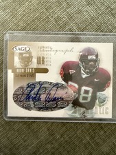 2002 SAGE Andre Davis Auto #A10 /175 RC Rookie Autograph Browns Virginia Tech