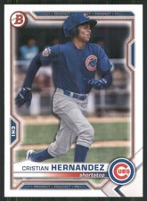 2021 Bowman Draft #BD-193 Cristian Hernandez Chicago Cubs 3630