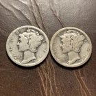 1917 & 1918 S - Silver Mercury Dimes - 1/18/26 Auction - Lot #1478