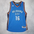Oklahoma City Thunder Jersey Mens XL NBA Adidas Swingman 16 Autographed Fenway