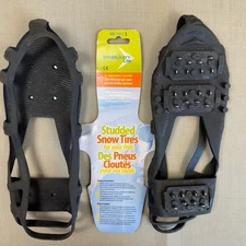 STABILicers Lite Walk Ice Traction Rubber Cleats 32north Men Size L Black New