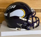 Adrian Peterson Signed Vikings Speed Mini Helmet Auto JSA Witnessed
