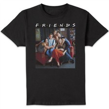 Image of Friends Classic Character Adults T-Shirt | Official Licensed TV Tee | Black