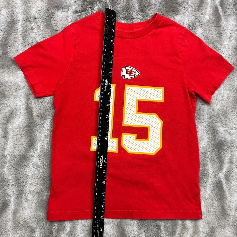 Camiseta Kansas City Chiefs Juvenil Grande Roja Niños Fútbol NFL Nike Patrick Mahomes Foto 4 de 4