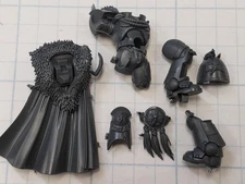 Warhammer 40k White Scars Bits Kor'Sarro Khan Relic Power Armor Torso Legs Cape