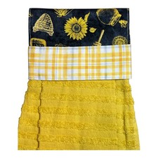 Honey - Handmade Hanging Kitchen Dish Hand Towel - 100 Cotton 355