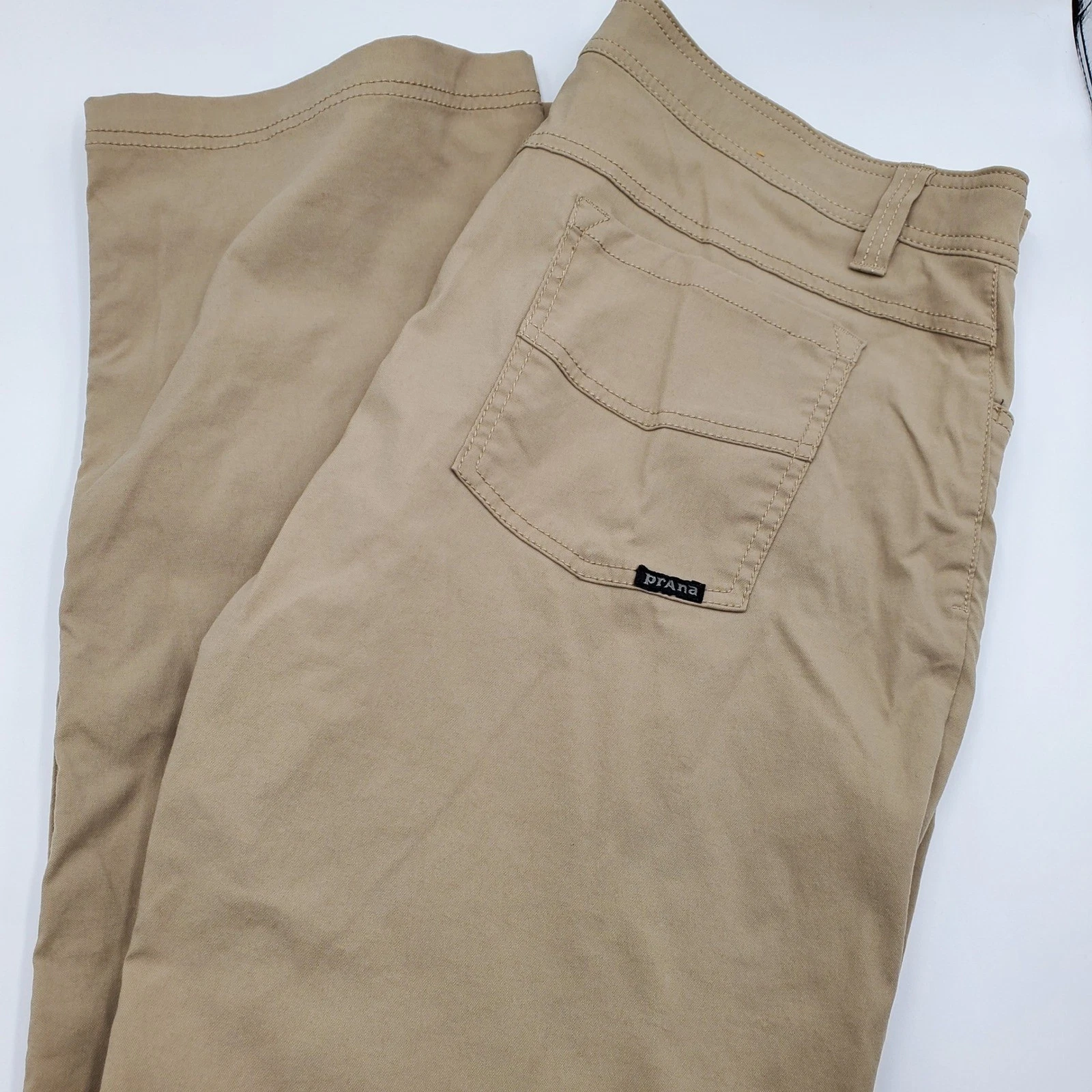 Prana Mens Casual Pants Khaki Trousers Hiking Outdoors Travel 36x31