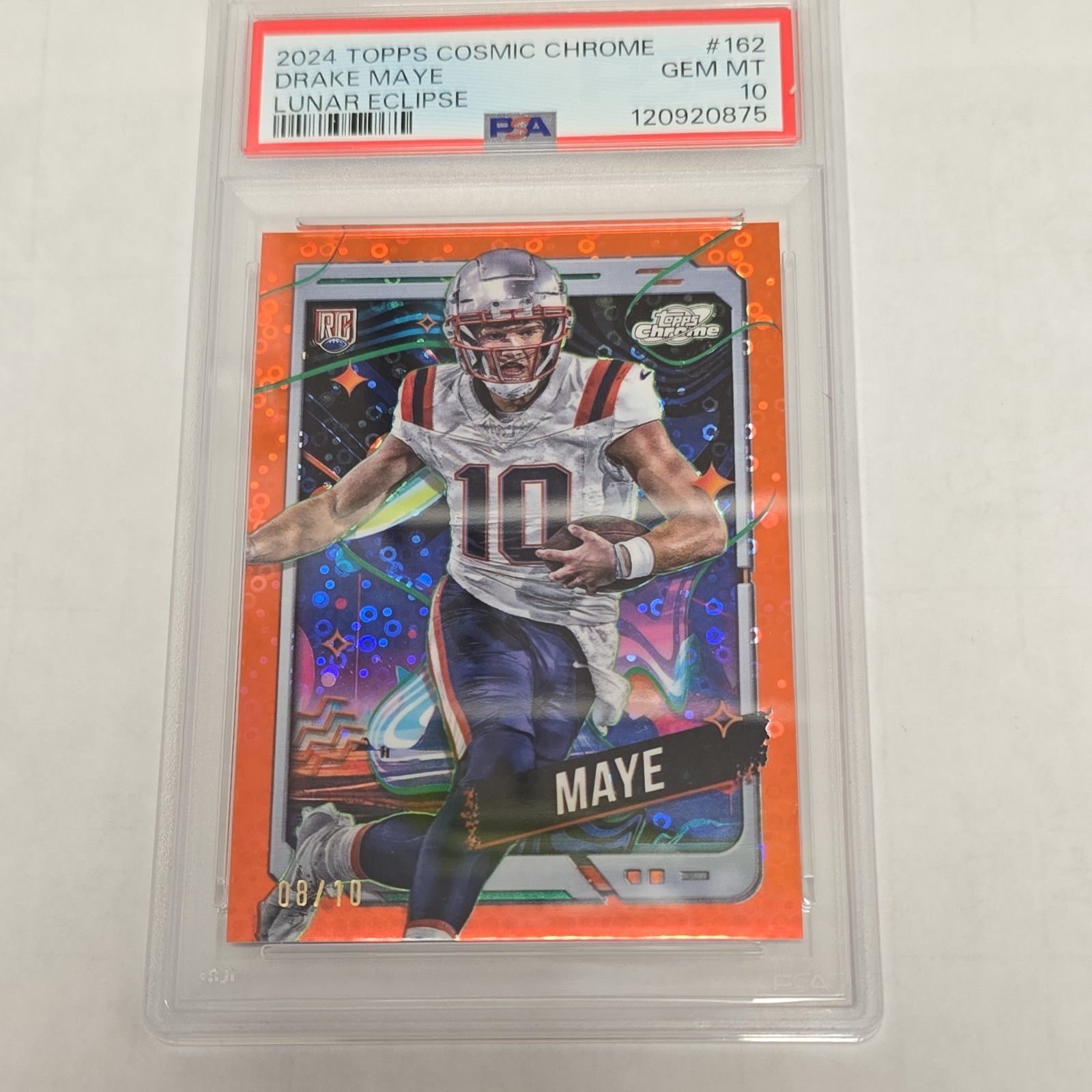 Drake Maye Topps Cosmic Chrome #162 Lunar Eclipse