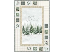 Quilt Kit - Panel Quilt 38.5" X 56.5" Winter Wonderland Wall Quilt Top & Binding