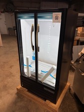 True TVM-30 Commercial Glass Swing 2 Door Drink Refrigerator Merchandiser Cooler