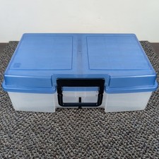 IRIS USA 4" x 6" Photo Storage with 12 Cases, See Through Container Arts  Craft