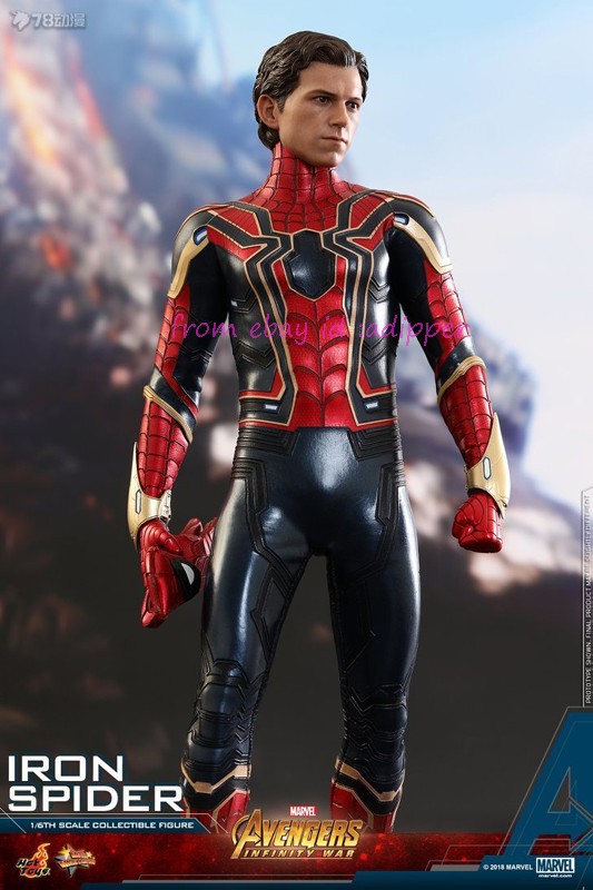 Perfect HotToys Mms482 1/6 Avengers: Infinity War Iron Spider