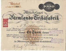 Aktiebolaget V&auml;rmlands Trikafabrik, Karlstad, 1914