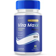 (1 Pack) Vira Maxx for Men Advanced Max Formula Vitamin Supplement 60 Capsules