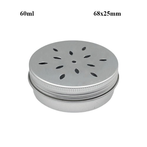 Hollow Out with Holes Aluminum Tin Container 8 Styles Lip Balm Candle Jar - Picture 14 of 19