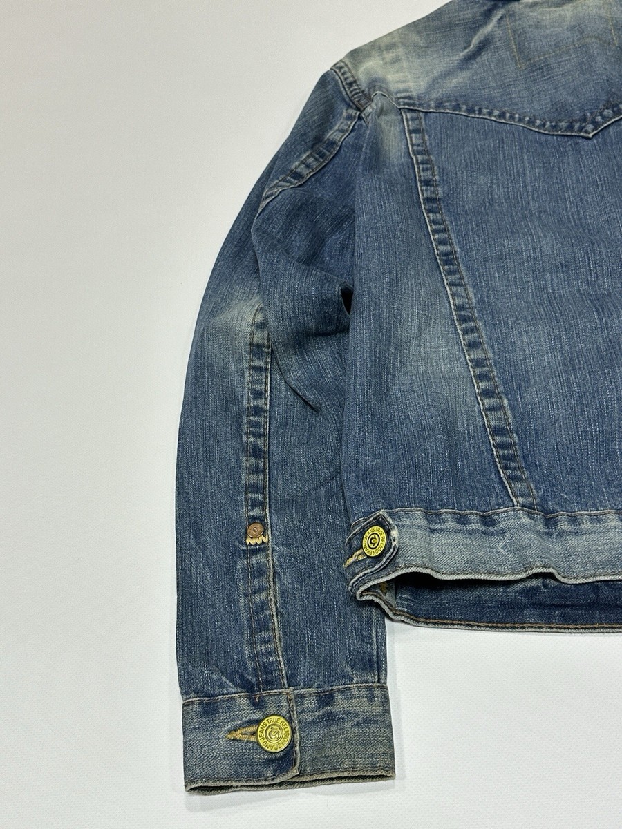 Vintage Sematary Distressed True Religion Stitch Blue Denim