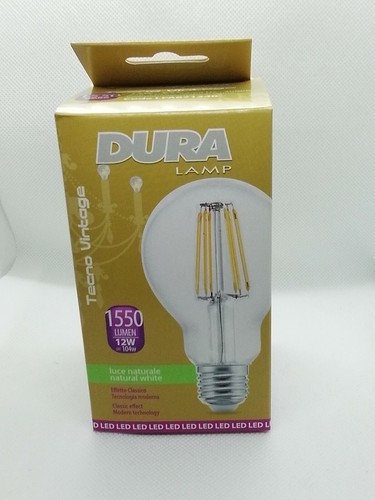 lampadina deco led tecno vintage 12W E27 4000K - Foto 1 di 3