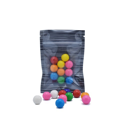 100/500/1000 Klar Fenster Schwarz Design Mylar Folie Aufbewahrung Reißverschluss Verschluss Beutel - Bild 4 von 8