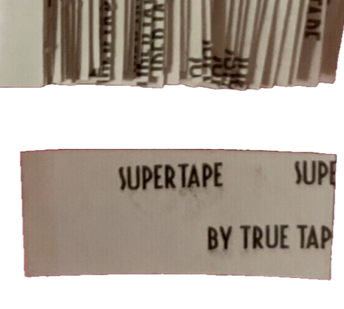 Supertape Mini Tabs Straight Cut 72 Strips by True Tape. - Picture 2 of 5