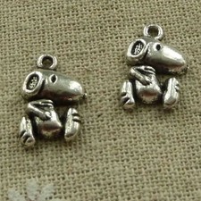 Free Ship 160 pcs tibetan silver dog charms 18X12mm L-3858