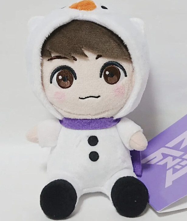 BTS TinyTan Jung Kook Plush Doll Purple Holidays Sit Down