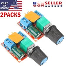 2pcs Mini Dc Motor PWM Speed Controller 3v-35v Speed Control Switch LED Dimme