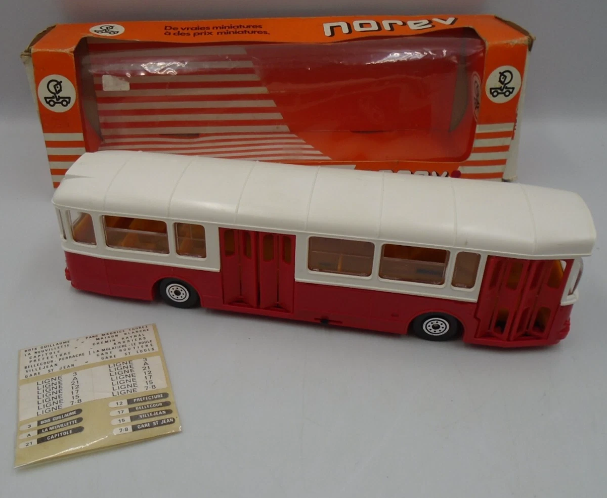 Autobus Saviem Norev - Jouet Ancien - Boîte D'origine - Époque CIJ - Très Bon état