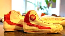 PF Flyers Glide White/Red Reissued Hi-Tops- Size 8.5- Rare!