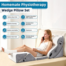 Post Surgery Recovery Orthopedic Sleeping Bed Wedge Pillow After Pain Relief 6PC