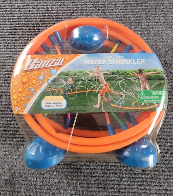 New Sealed 12 FT Banzai Wigglin Water Sprinkler Summer Outdoor Backyard Fun. 