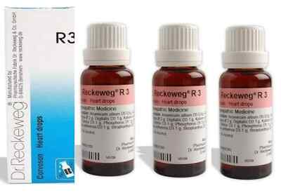Dr Reckeweg R3 Heart Drops 22ml Pack of 3 Heart Strength Cardiac Support
