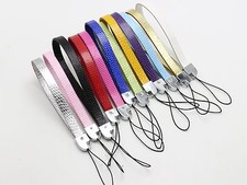 10 Mixed Color Faux Leather Phone Wristlet Lanyard Strap Fit 8mm Slide Charm