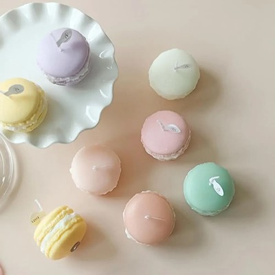 Pretty Long Lasting Aromatherapy Scented Macaron Candle