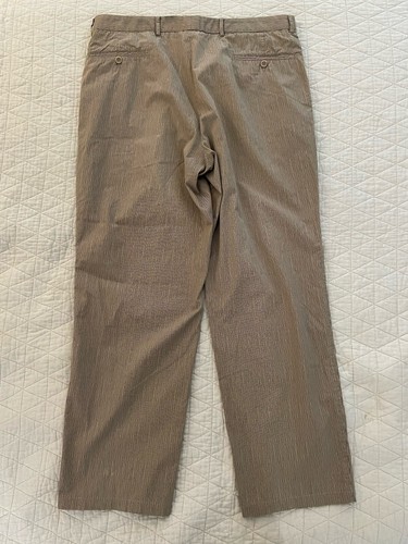 ARMANI COLLEZIONI Free Hand Stripe Print Flat Front Cotton Trouser Size 36 $395 - Picture 8 of 8