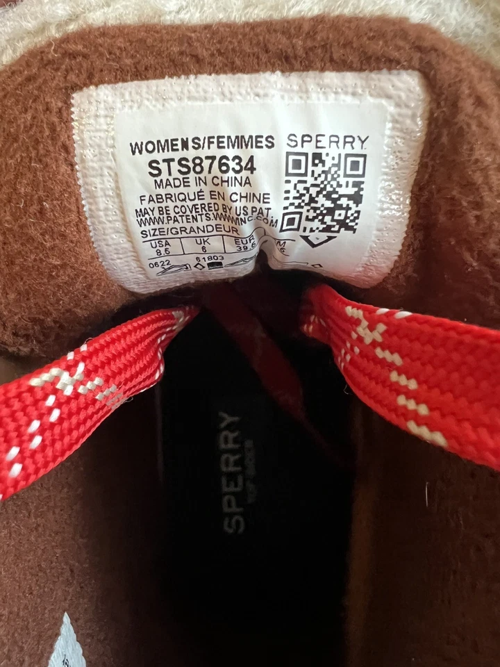 SPERRY Top-Sider Boots  Juneau Low Hiker Wool Brown Waterproof Womens Sz. 8.5 - Image 3 of 3