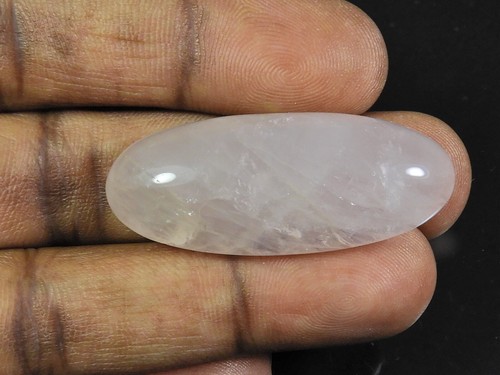 Piedras preciosas sueltas de cuarzo rosa rosa natural bebé cabujón 17X42X10MM 58 quilates - Imagen 2 de 7