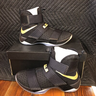 lebron soldier 12 black gold