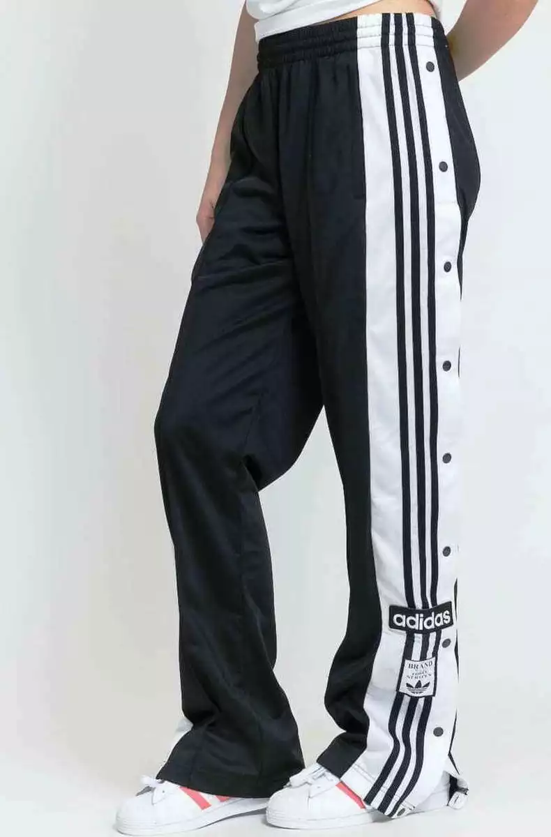 Adidas Originals 'Logomania' Repeat Logo Adibreak Side Popper Track Pants  In Black for Women