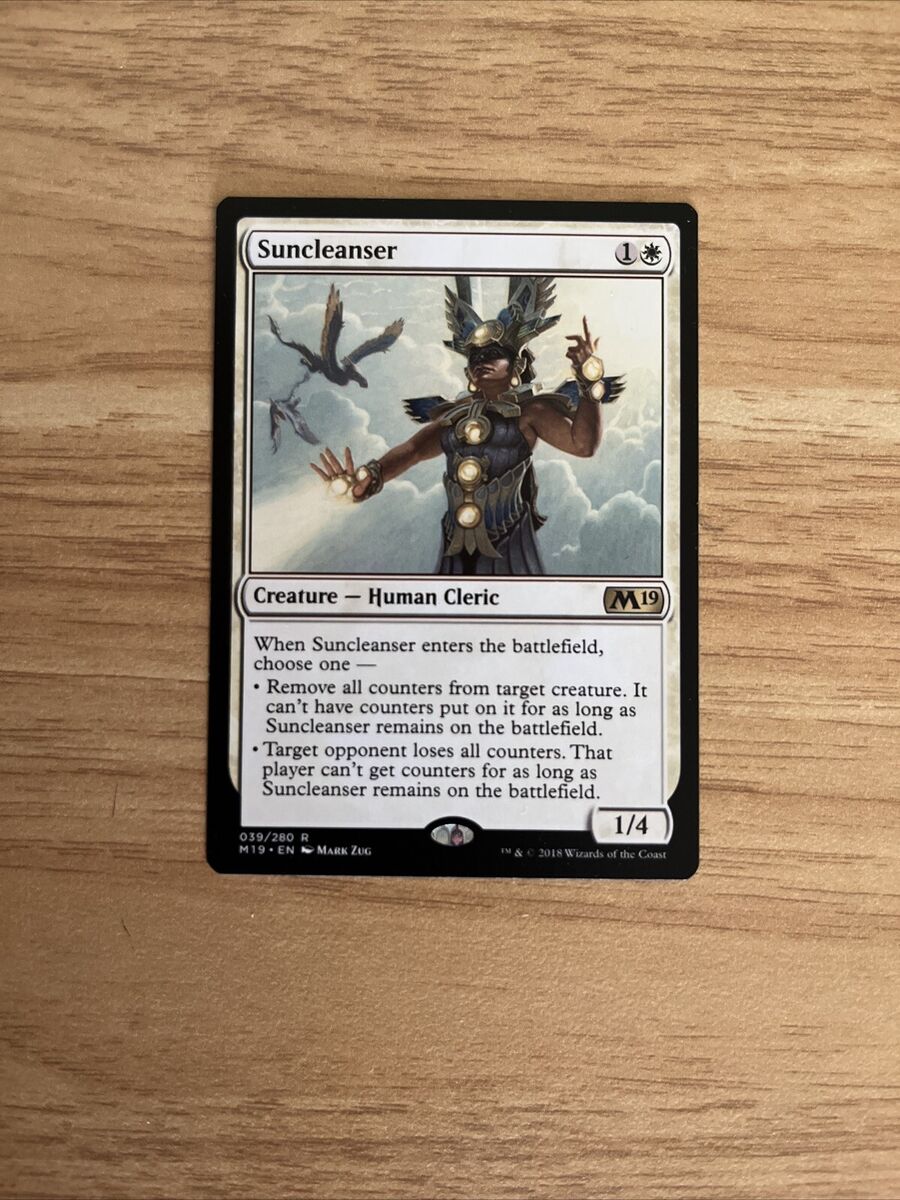 Suncleanser 1x FOIL M19 MTG Core Set 2019 Rare MINT white Suncleanser 1x FOIL M19 MTG Core Set 2019 Rare MINT white