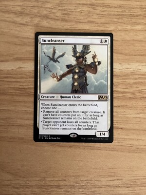 Suncleanser 1x FOIL M19 MTG Core Set 2019 Rare MINT white Suncleanser 1x FOIL M19 MTG Core Set 2019 Rare MINT white