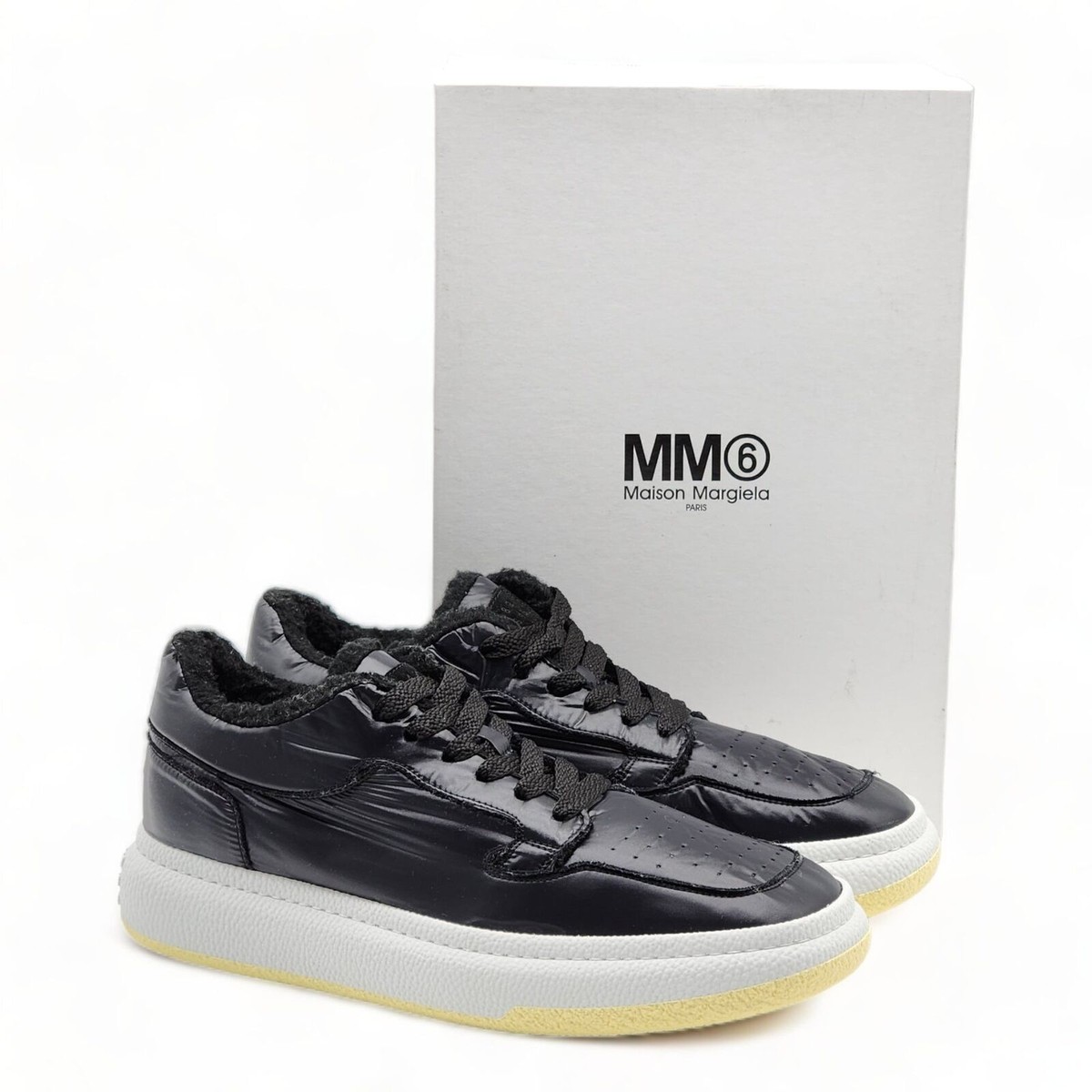 Mm6 maison margiela shearling sneaker Maison Margiela MM6 Maison Margiela Shearling-Lined Low-Top  main image 2