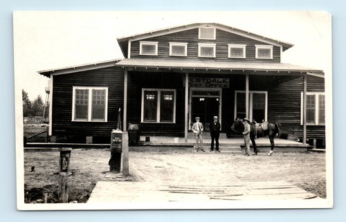 Westdale Texas Post Office Gas Station Photograph Vintage - Picture 2 of 3