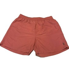 Polo Ralph Lauren Swim Trunks Drawstring Nylon Pockets Lined XL Pink