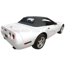Fits 1994-1996 Corvette Convertible Top Wglass Window Black Sailcloth