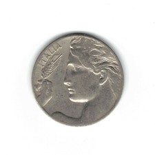 Moneta 20 CENTESIMI lira italiana 1921 Regno d'Italia circolata