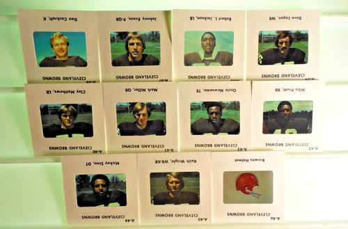 1979 Cleveland Browns NFL Karte/Folie TV TM Set 11 Clay Matthewsome ROOKIES