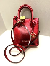 Michael Kors XS Extra Small Crossbody Purse Shoulder Handbag Bag Red Handbag MK