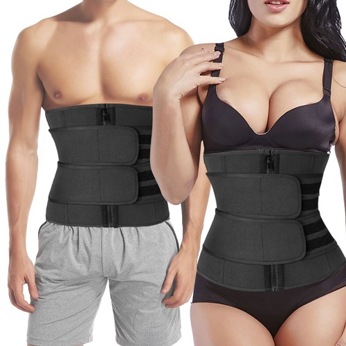Abdomen Fat Burner Tummy Control Body Shaper Waist Trainer Sauna Sweat Belt Band - Picture 4 of 24