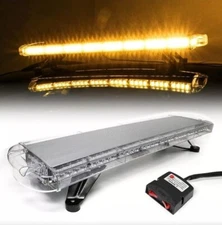 SMALLFATW Rooftop LED Light Bar Strobe Lights 38" 72 LED 13 Flashing Modes