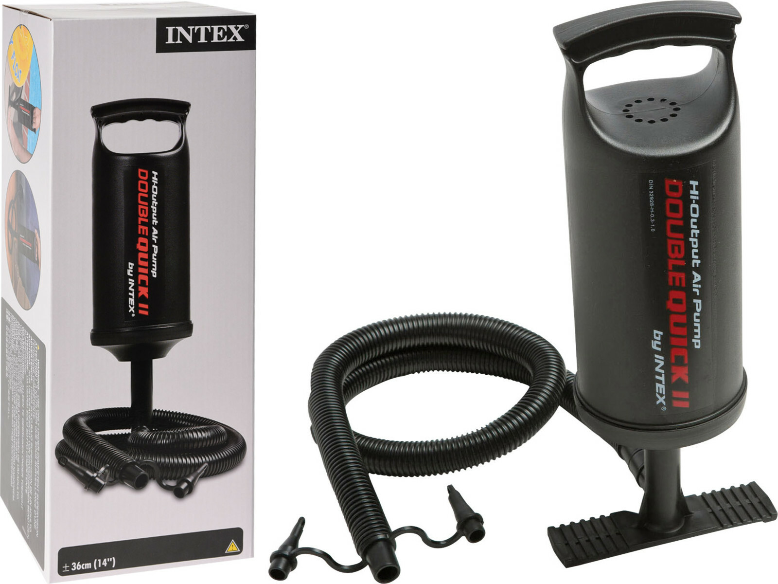 Intex Double Quick Hand Pump Blow Up Inflation Camping Airbed Paddling Pool Pump